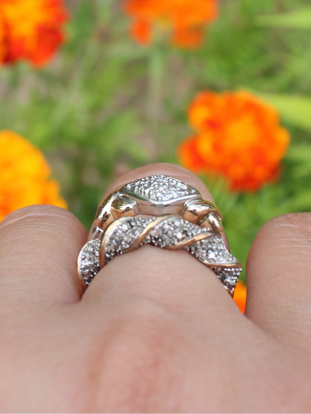 Diamond .925 Sterling Silver Ring Lot - Picture 4 of 4